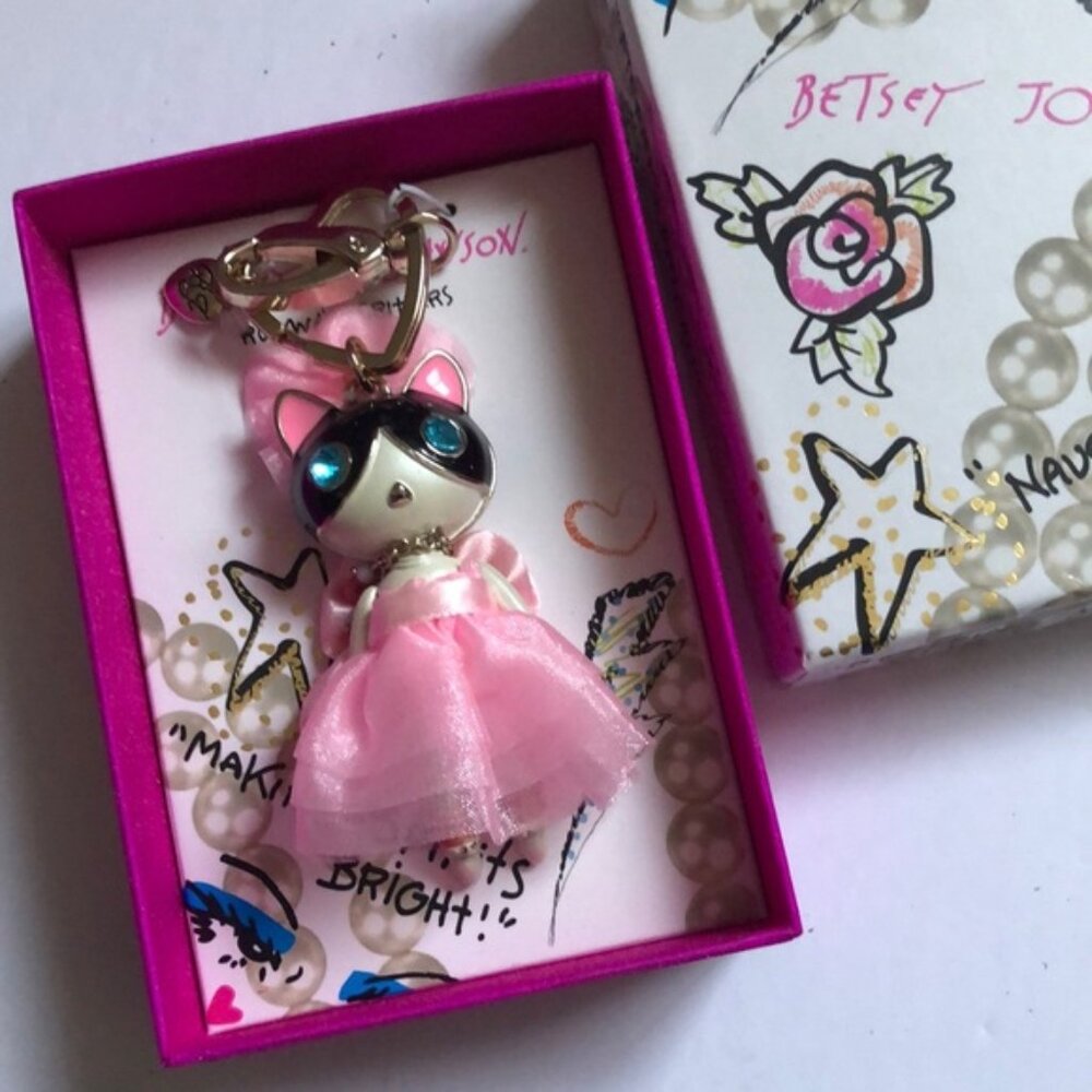 Betsey Johnson Keychain/Bag Charm